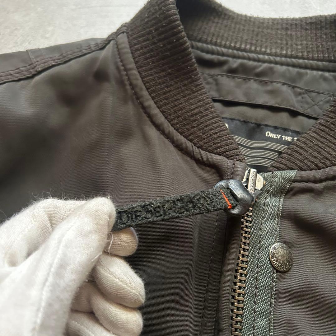 ジャケット・アウター diesel grunge ma-1 flight jacket khaki