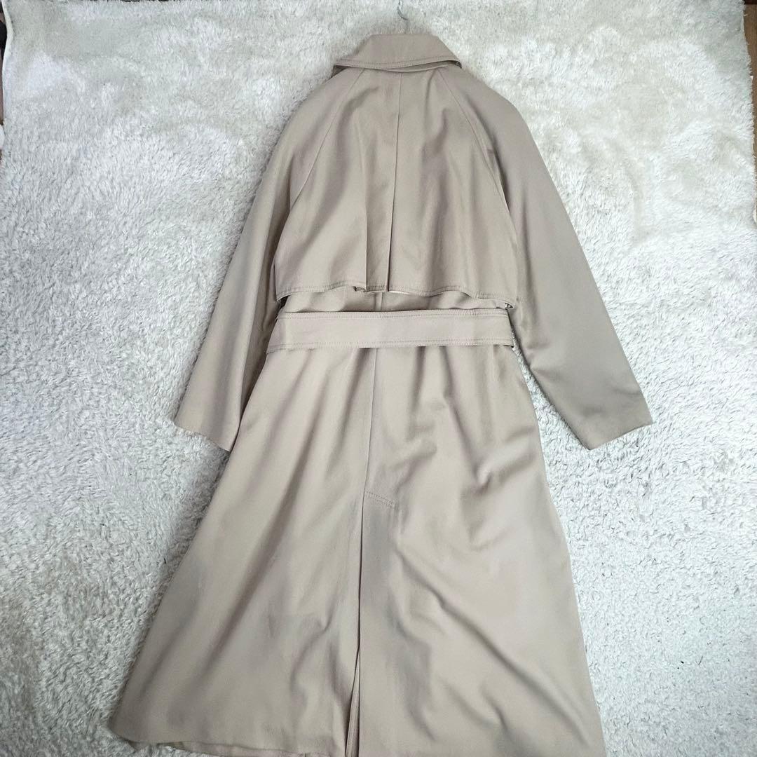 トゥモローランド ウールギャバジン ガウンコート ベージュ 36 S