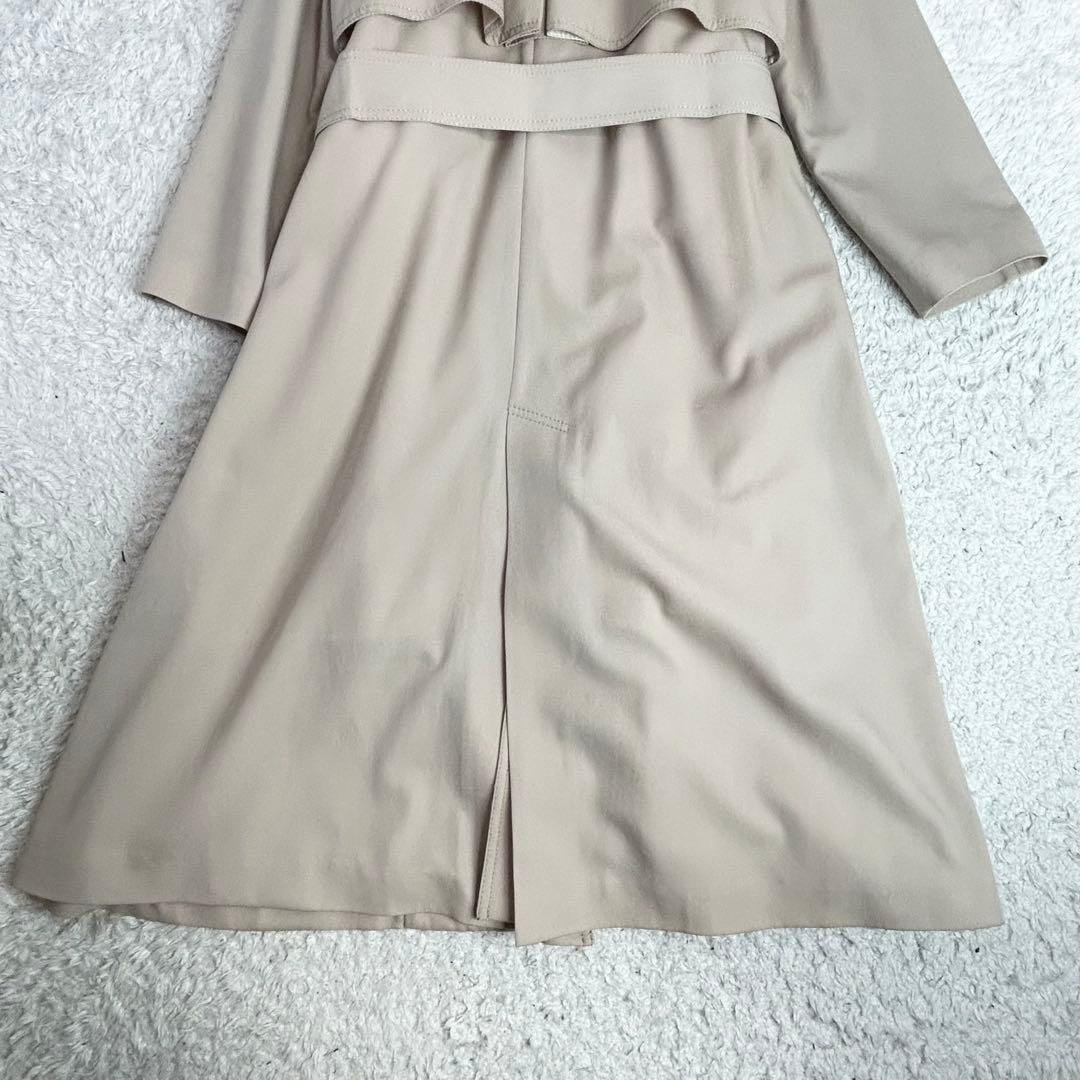 トゥモローランド ウールギャバジン ガウンコート ベージュ 36 S