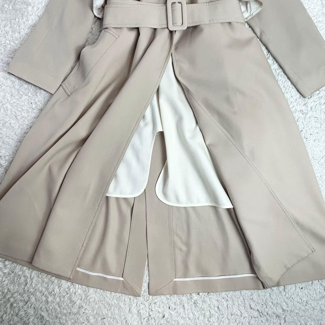 トゥモローランド ウールギャバジン ガウンコート ベージュ 36 S