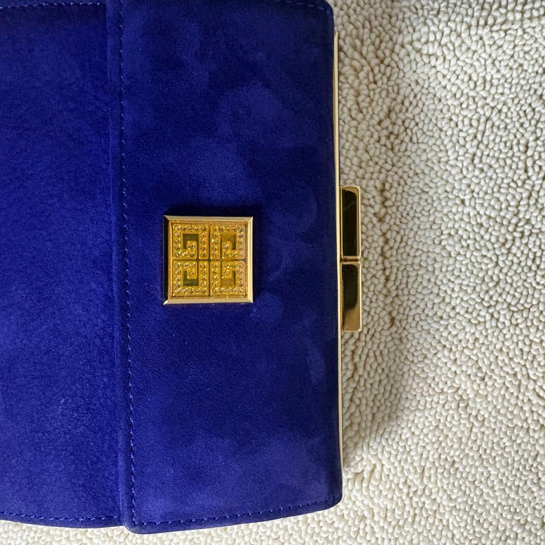 美品　GIVENCHY ジバンシー　がま口　財布　パープル