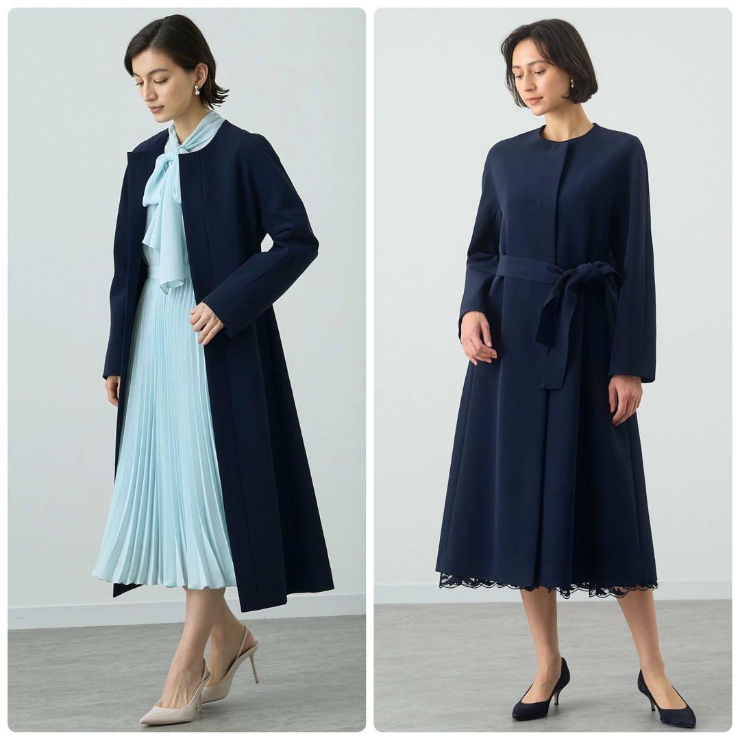 新品タグ付き✨️￥7.2万　23SS　アナイ　コンパクトストレッチノーカラーコート