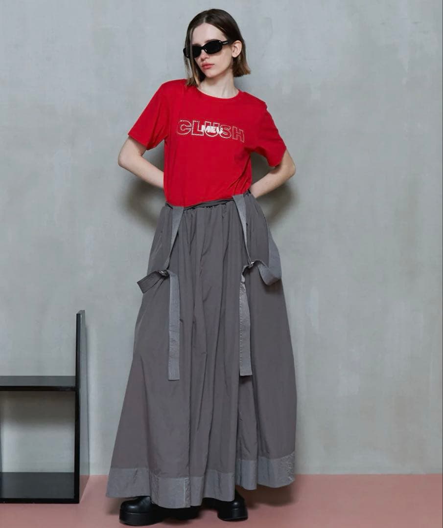 美品！メゾンスペシャル Maison Special サスペンダースカート