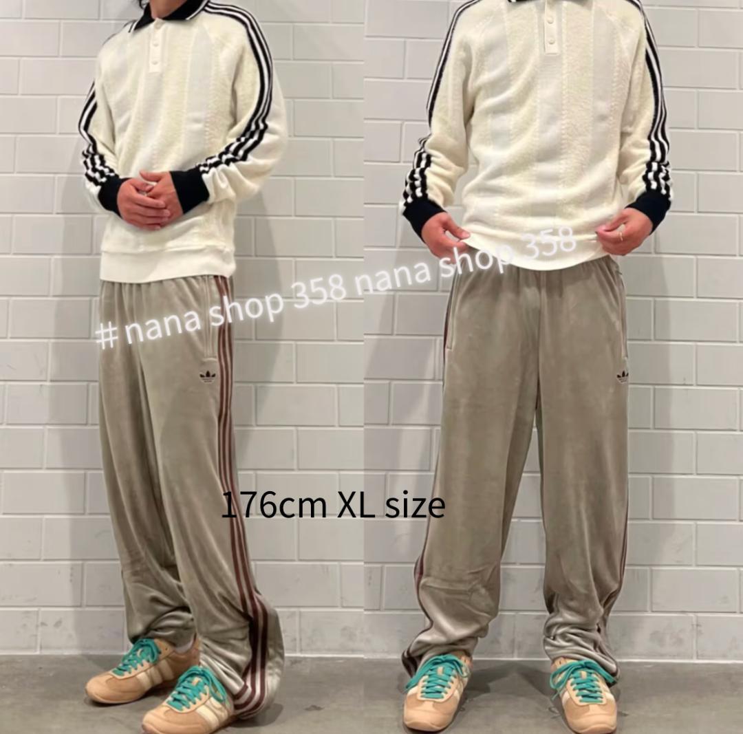 adidas ベージュ トラックパンツ XL