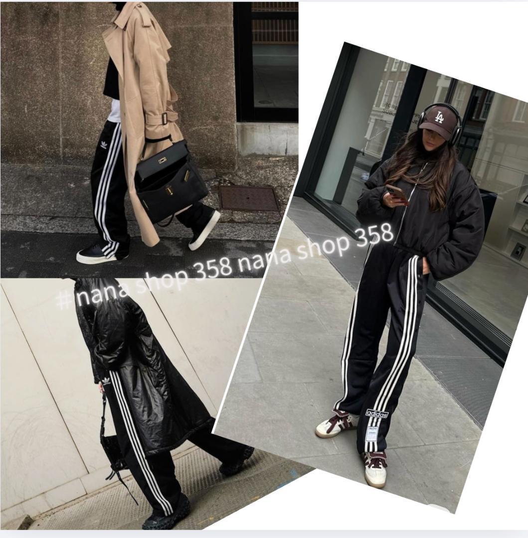 adidas ベージュ トラックパンツ XL