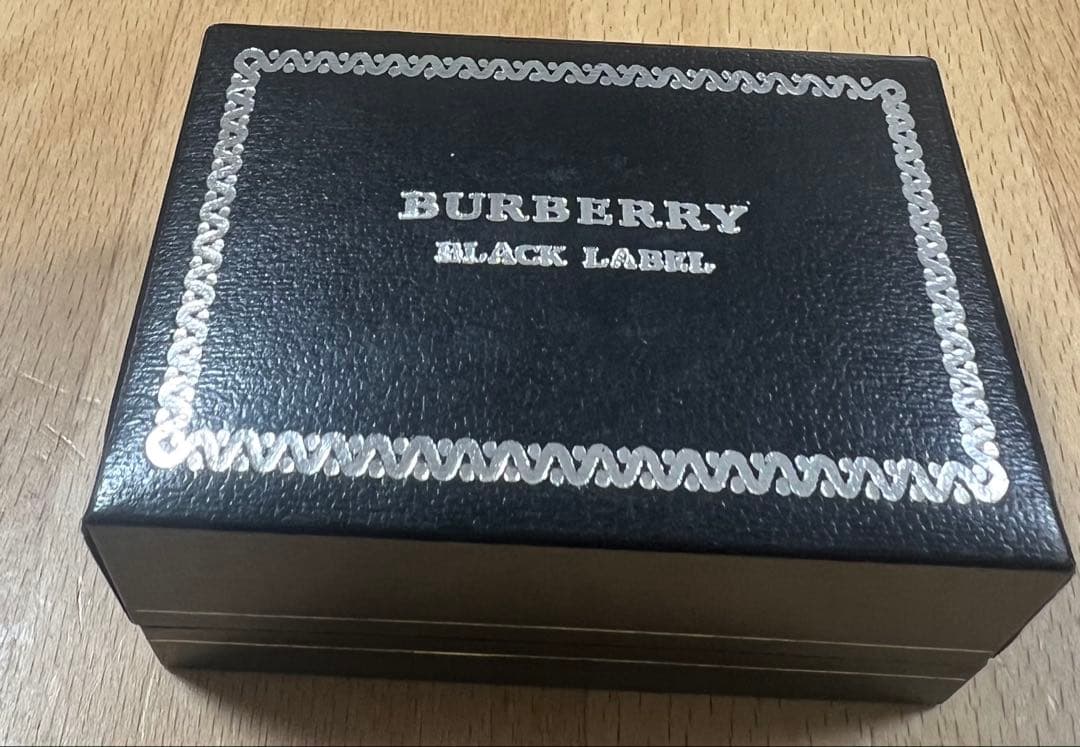 希少価値 Burberry Black Label カフリンクス シルバー