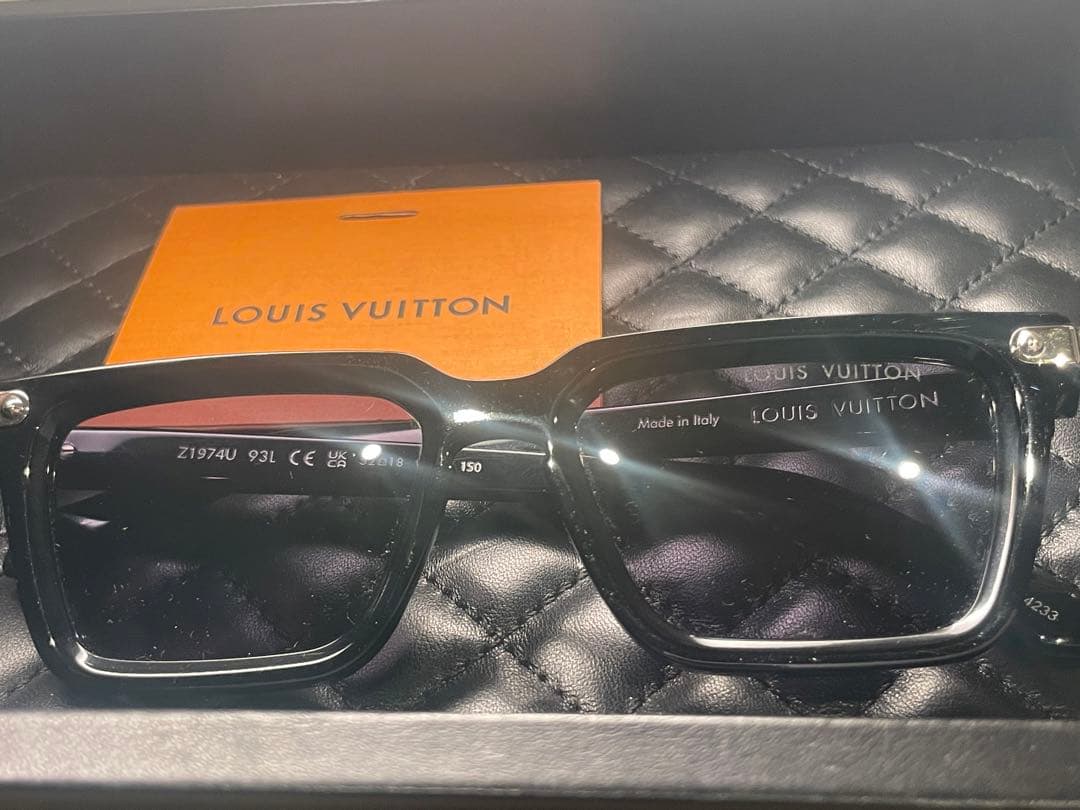 【極美品】LOUISVUITTON ブラック サングラス アセテートZ1974U