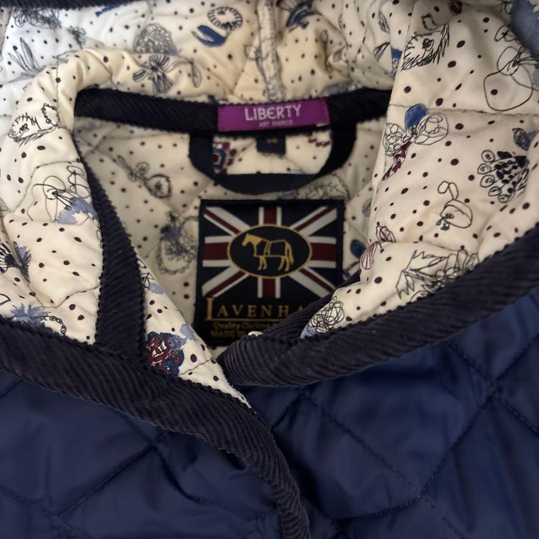 値下げ　LAVENHAM ネイビー リバティ　ブランドン 36 ミナペルホネン