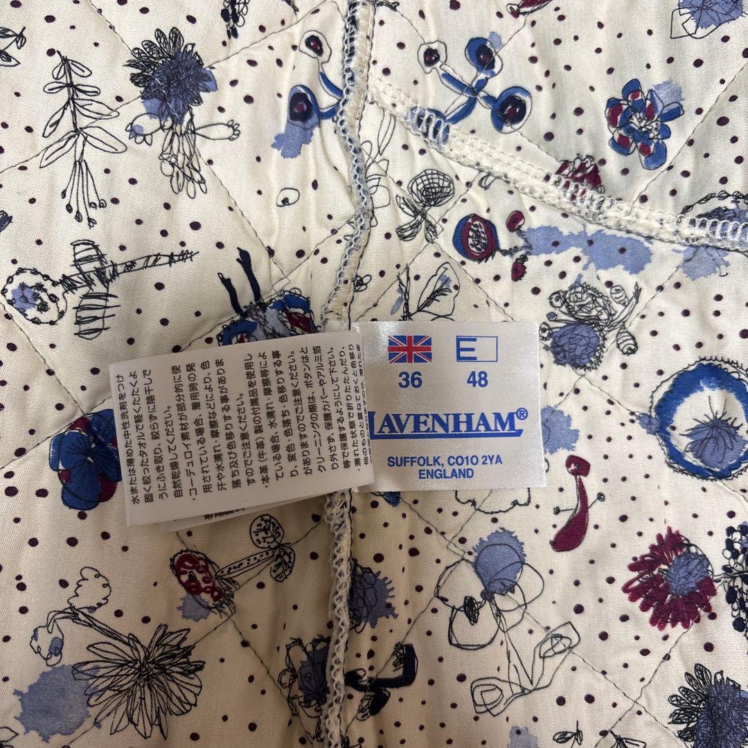 値下げ　LAVENHAM ネイビー リバティ　ブランドン 36 ミナペルホネン