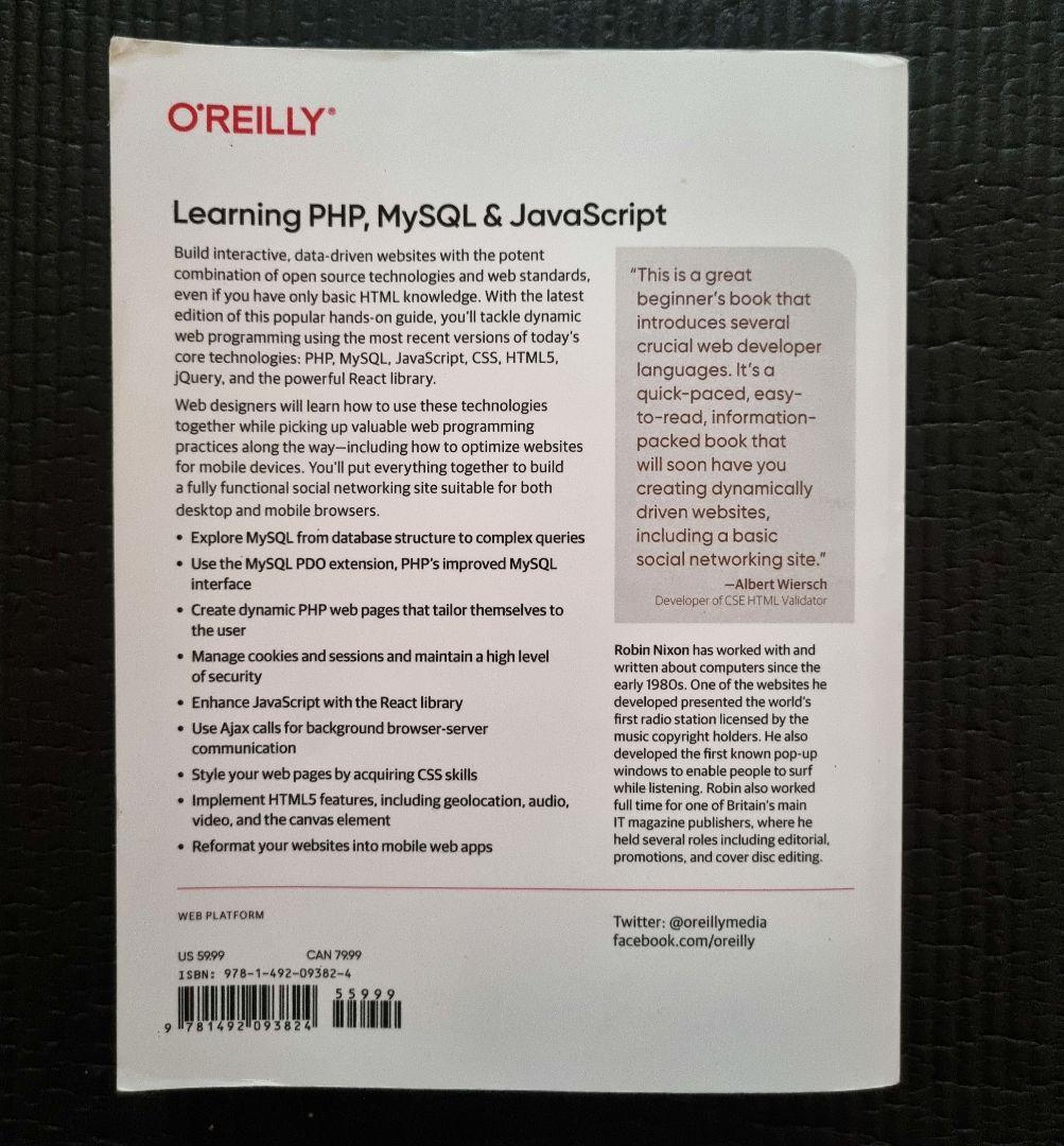 Learning PHP, MySQL & JavaScript 第6版