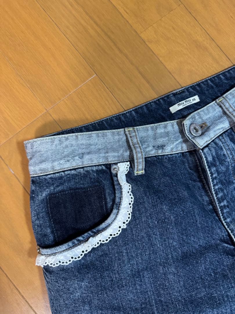 miumiu デニムパンツ 25インチ