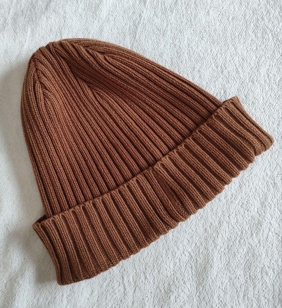 【美品】Supreme ブラウン ニット帽