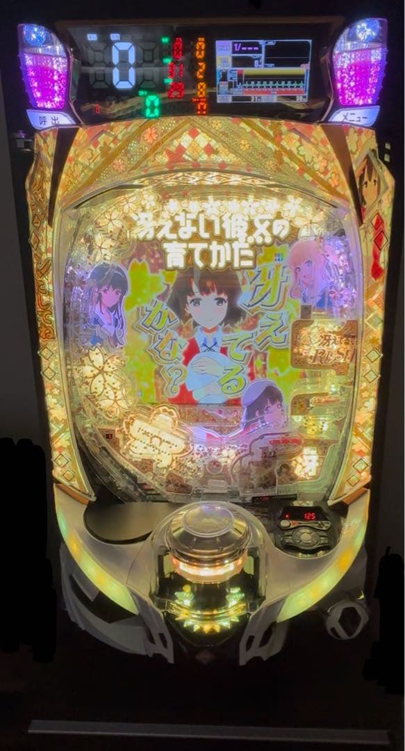 T*a様 冴えない彼女の育てかたのパチンコ台（固定台、デー太郎ランプ付き）