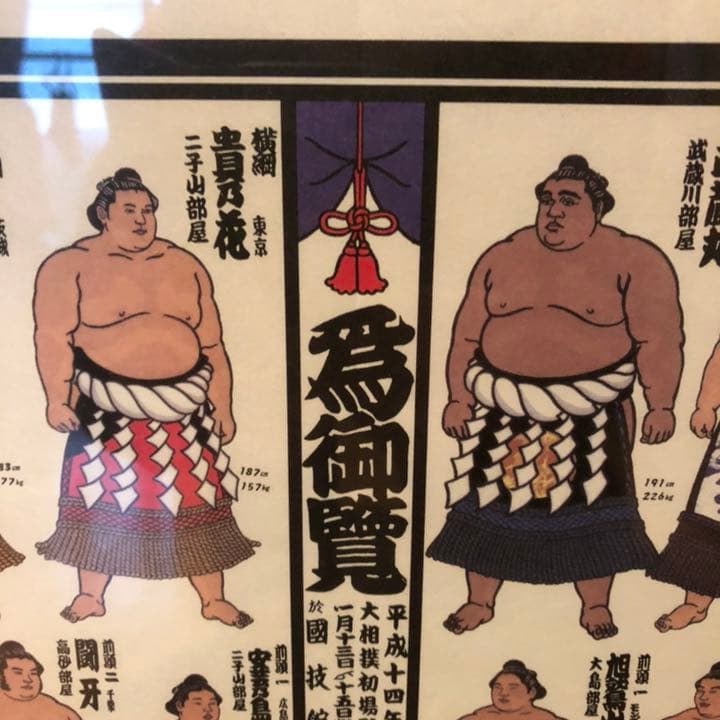 平成１４年大相撲初場所 幕内力士絵