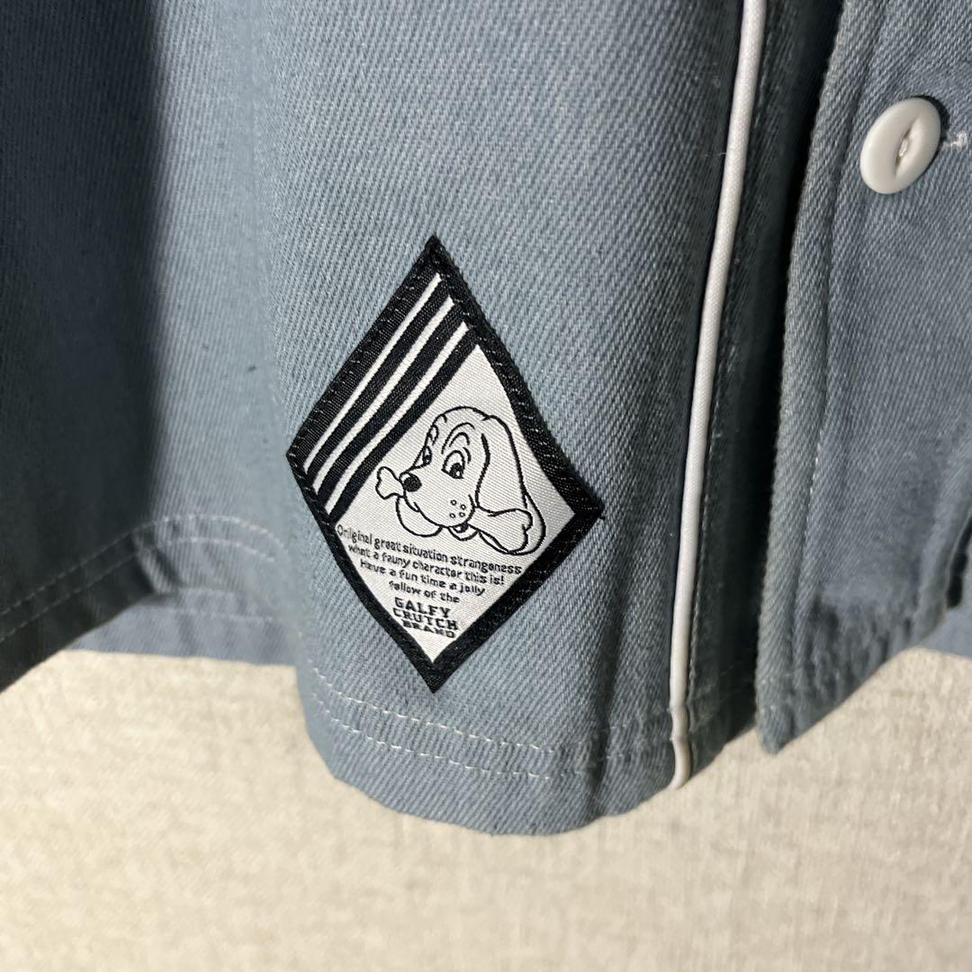 GALFY ガルフィー デニム ベースボールシャツ ビックロゴ