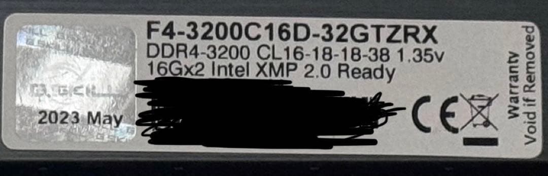 メモリー G.SKILL TRIDENT Z RGB DDR4 3200MHz 32GB