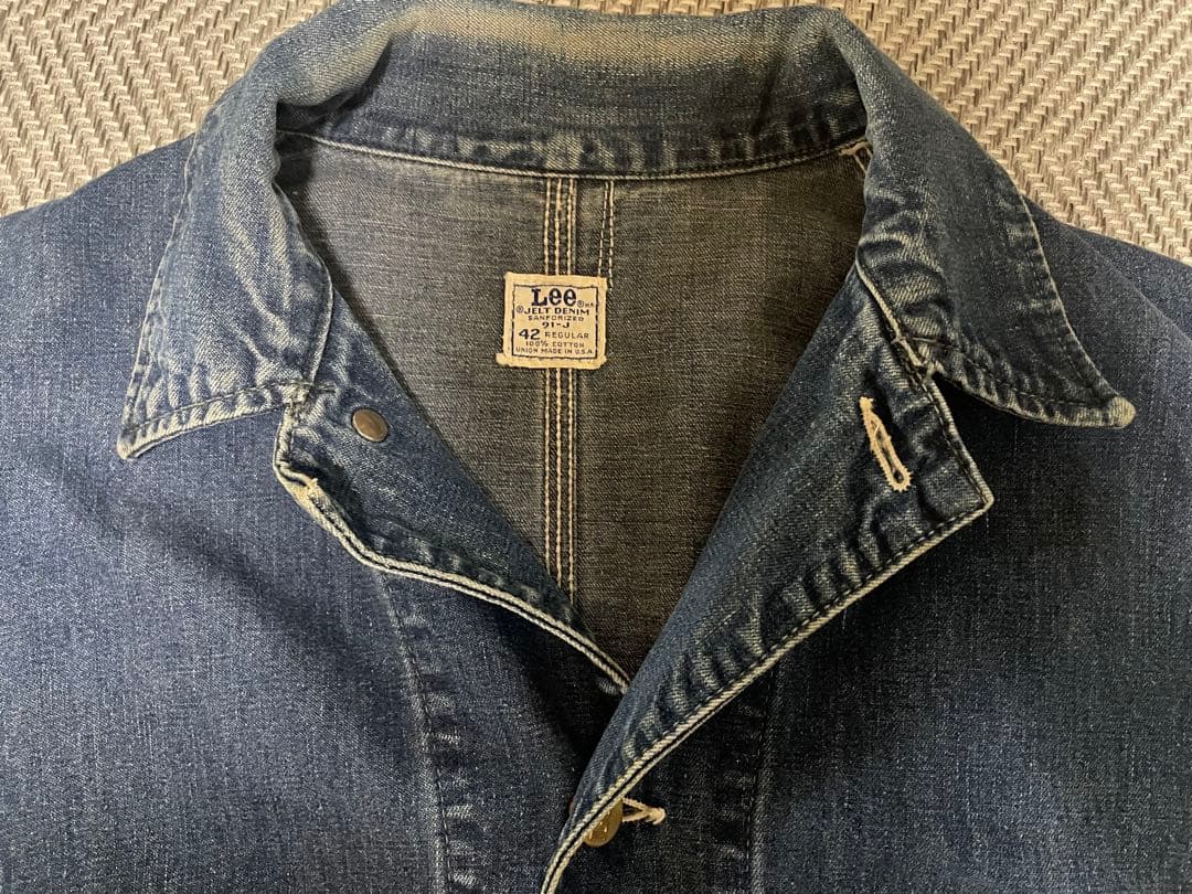 60年代。Leeの91-Jカバーオール。JELTDENIM特有のいい色です！