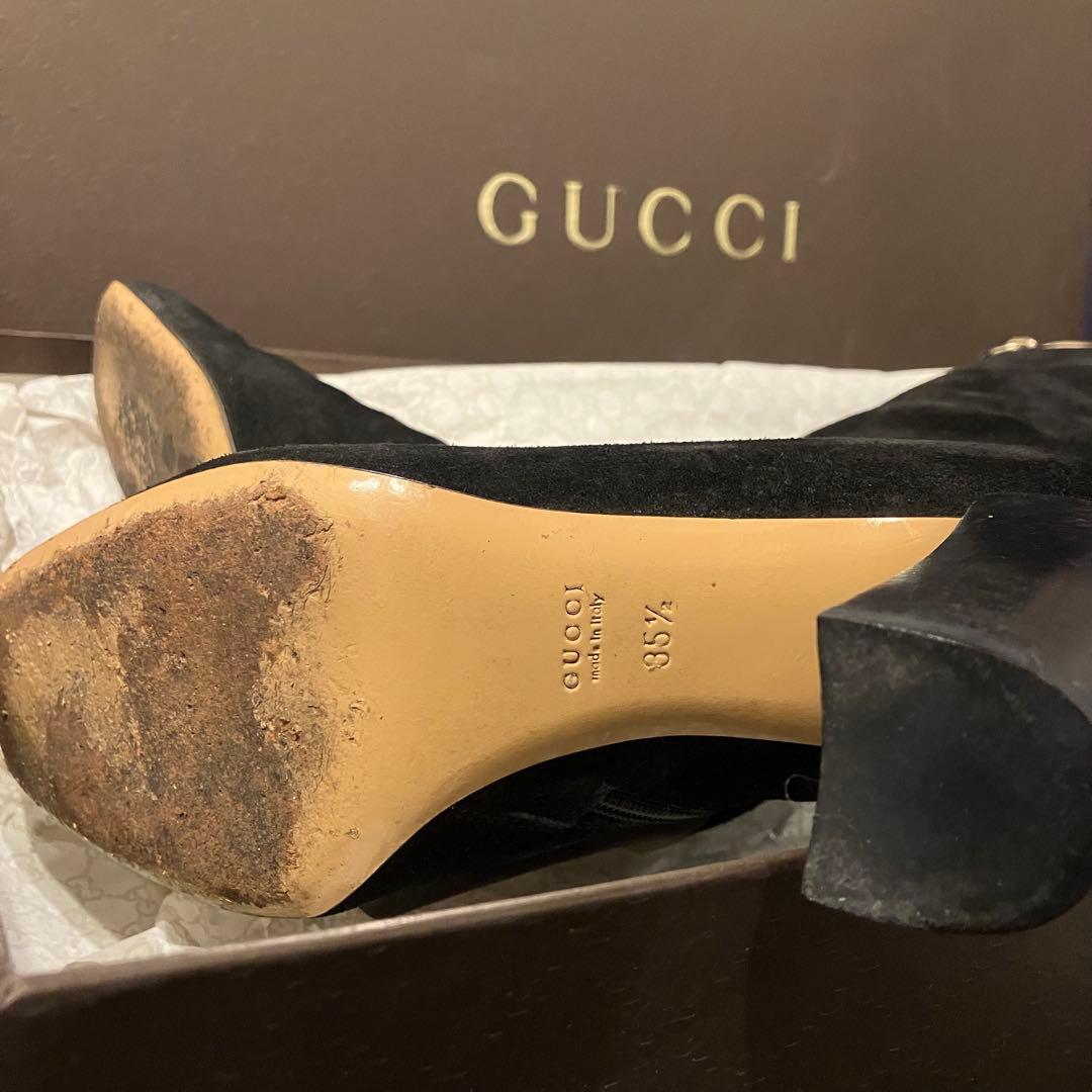 【期間限定特別価格】グッチ　GUCCI スエード　ロングブーツ　23cm