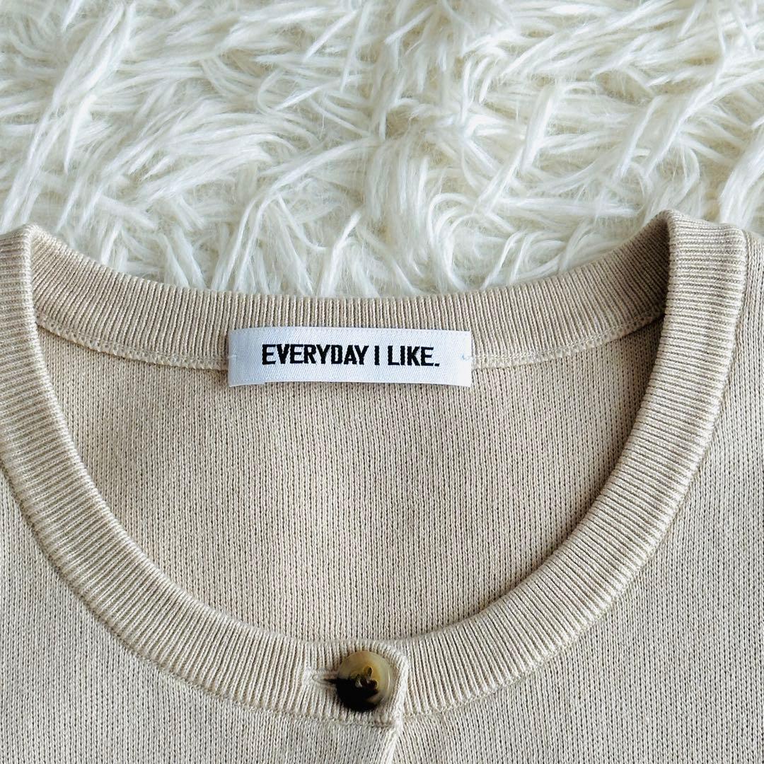 【未使用級】EVERYDAY I LIKE. クルーネック カーディガン