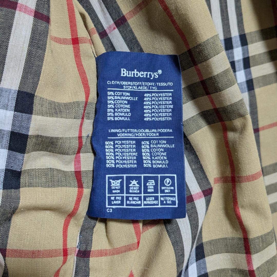 美品 英国製 80～90s バーバリー ステンカラーコート レディース 17