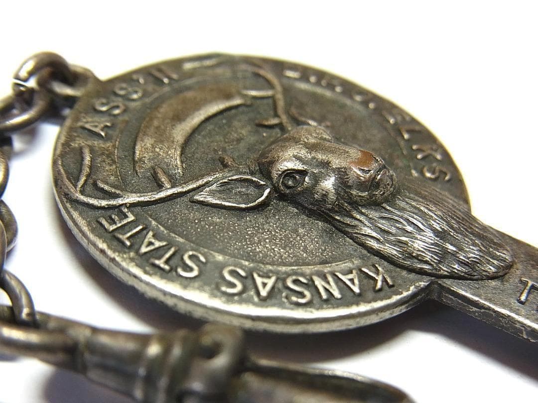 1911年 鹿の紋章 ヴィンテージ USA ウォッチフォブ アンティーク