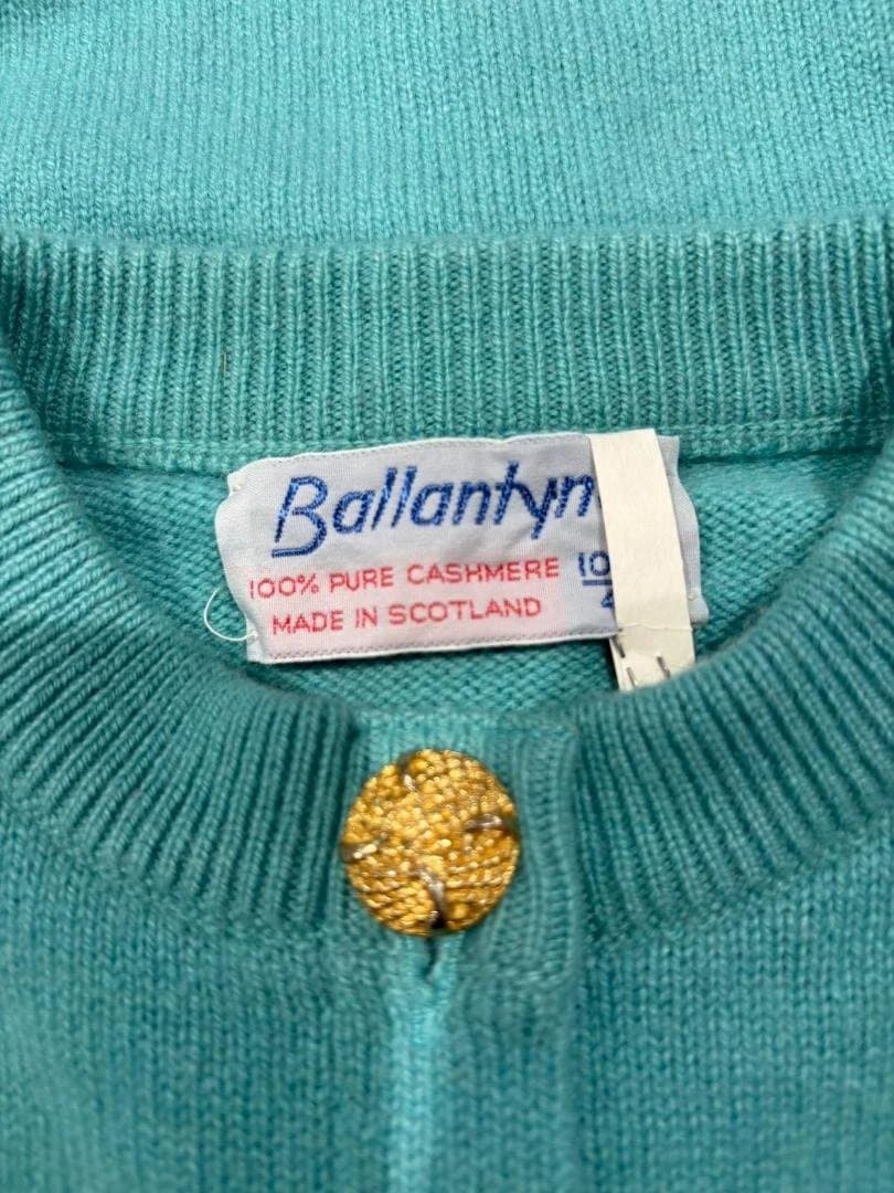 BALLANTYNE　バランタイン　カーディガン　カシミア　ペパーミントグリーン