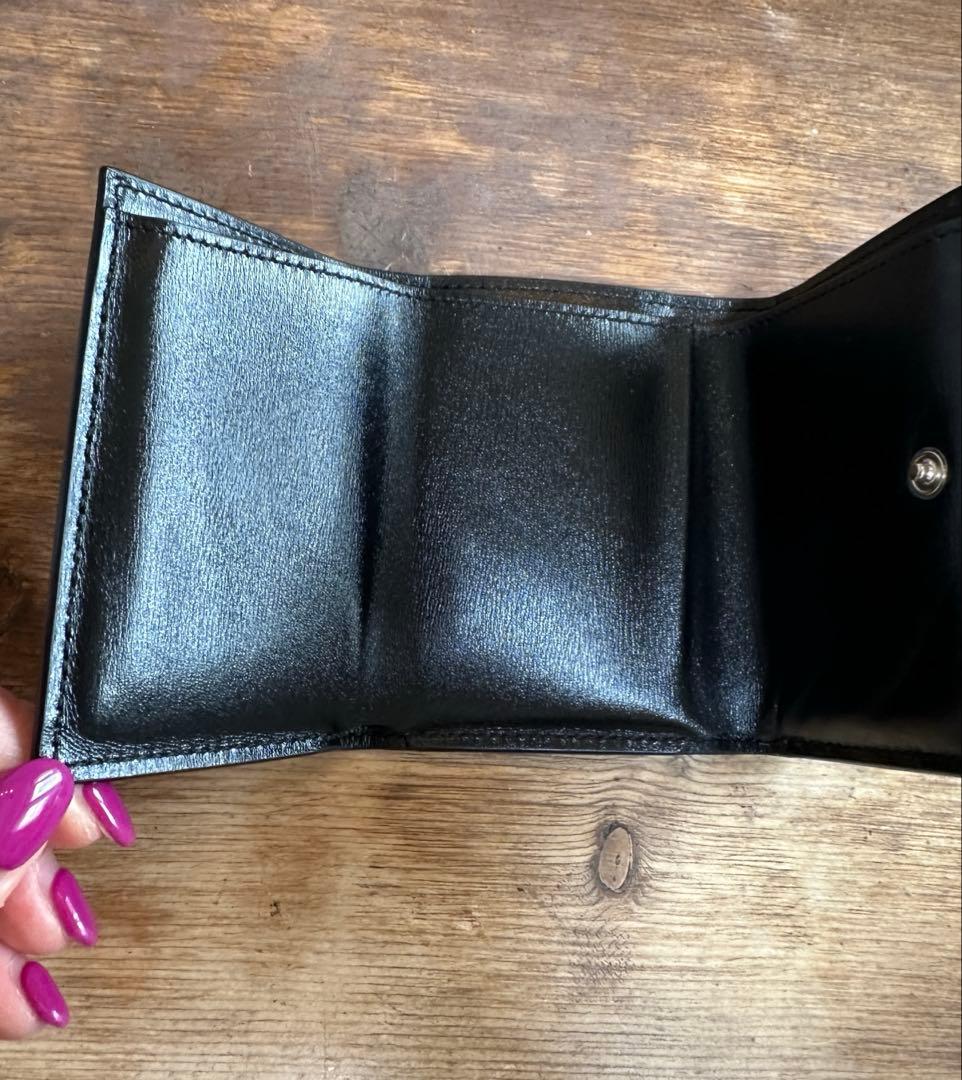 JIL SANDER ブラック 三つ折り財布