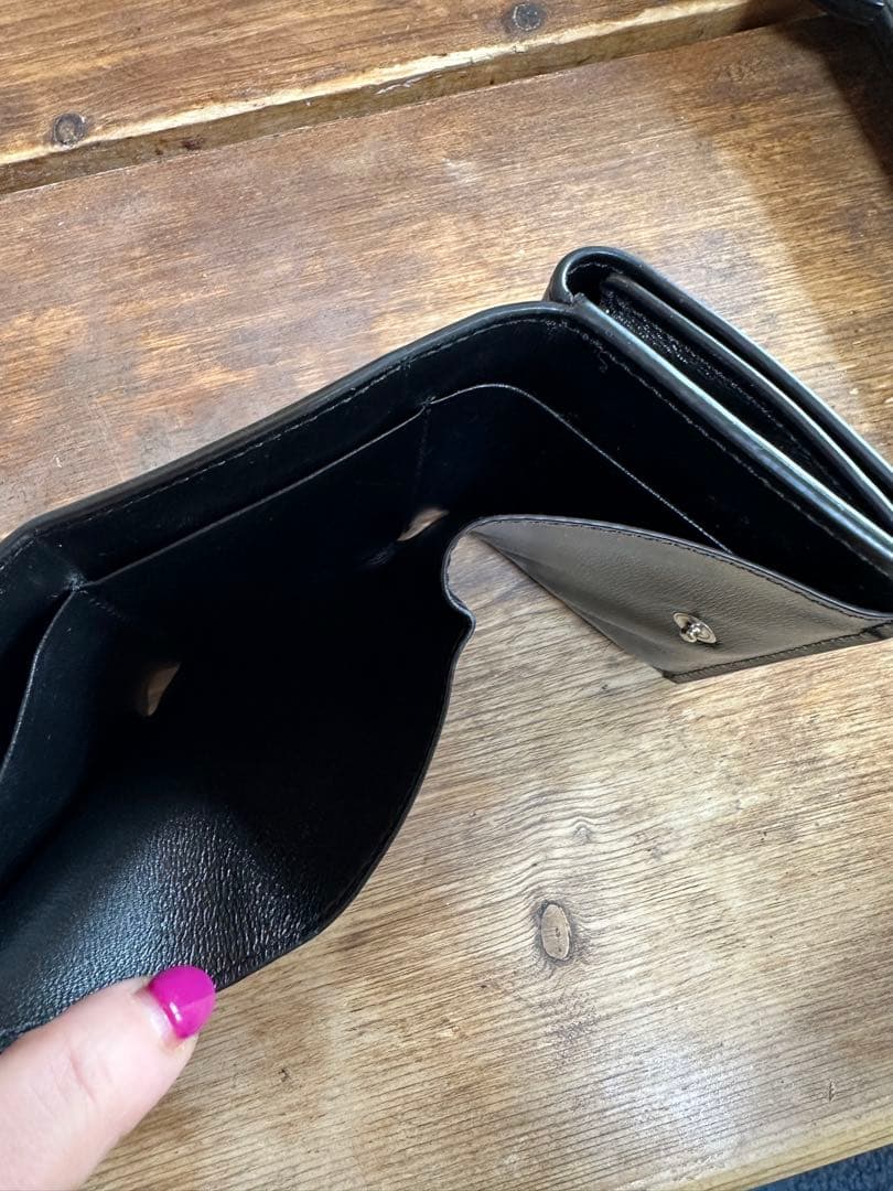 JIL SANDER ブラック 三つ折り財布