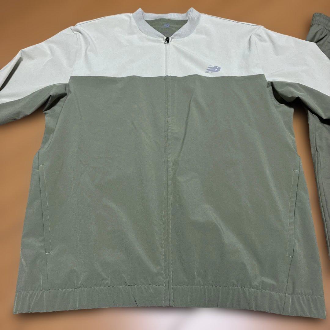 New Balance ジャージ上下セット M グレー/カーキ