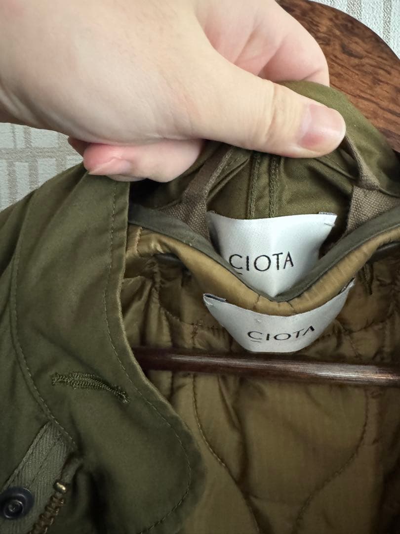 21aw CIOTA シオタ スビンナイロンオックスM65フィッシュテールパーカ