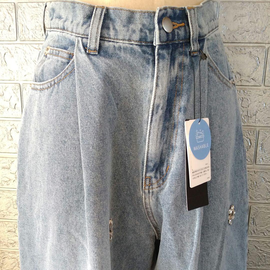 AND COUTURE◇アンドクチュール　《25AW》ビジュータックワイドデニム