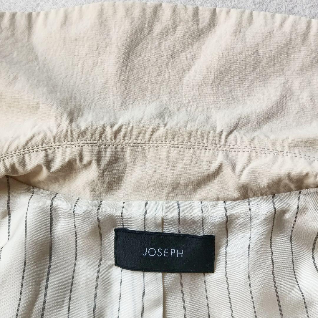 【JOSEPH】ミドル丈トレンチコート 40 ナイロン 21SS キナリ