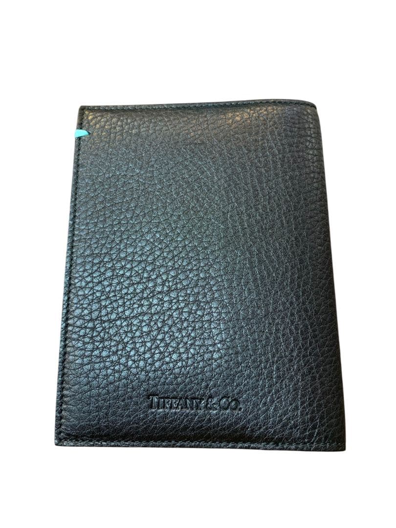 美品 TIFFANY&Co. ティファニー レザー パスポートケース 手帳カバー