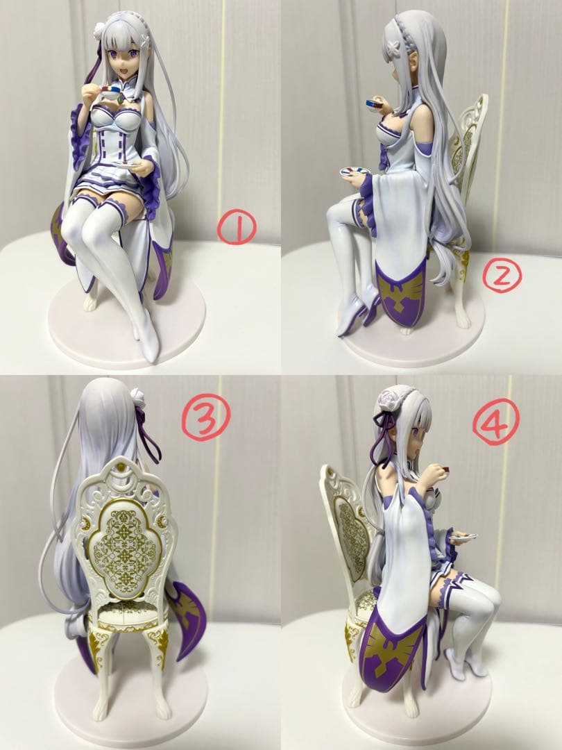 Re:ゼロから始める異世界生活 お茶会 フィギュア リゼロ レム ラム エミリア