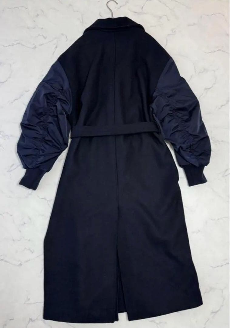 大人気完売 ZARA マッチングボンバーコート MA-1 ネイビー×グリーン Ｍ