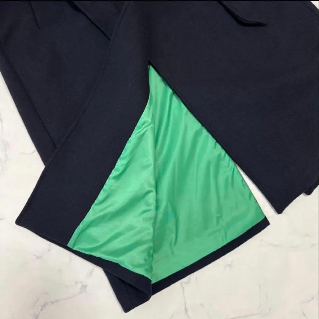 大人気完売 ZARA マッチングボンバーコート MA-1 ネイビー×グリーン Ｍ