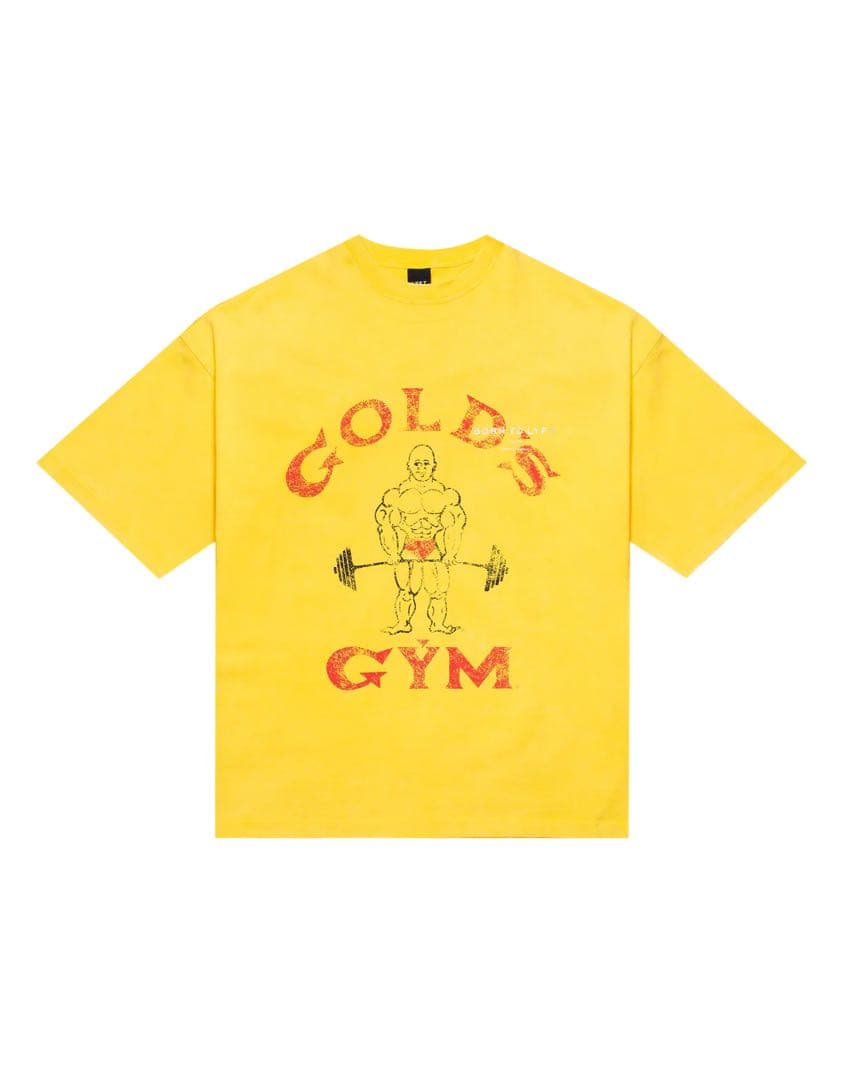 【完売品】LÝFT × GOLD'S GYM Tシャツ　イエロー　L