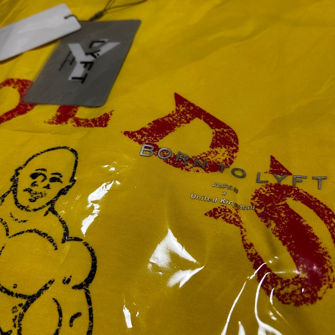 【完売品】LÝFT × GOLD'S GYM Tシャツ　イエロー　L