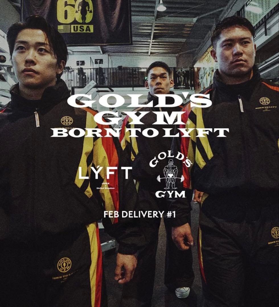 【完売品】LÝFT × GOLD'S GYM Tシャツ　イエロー　L