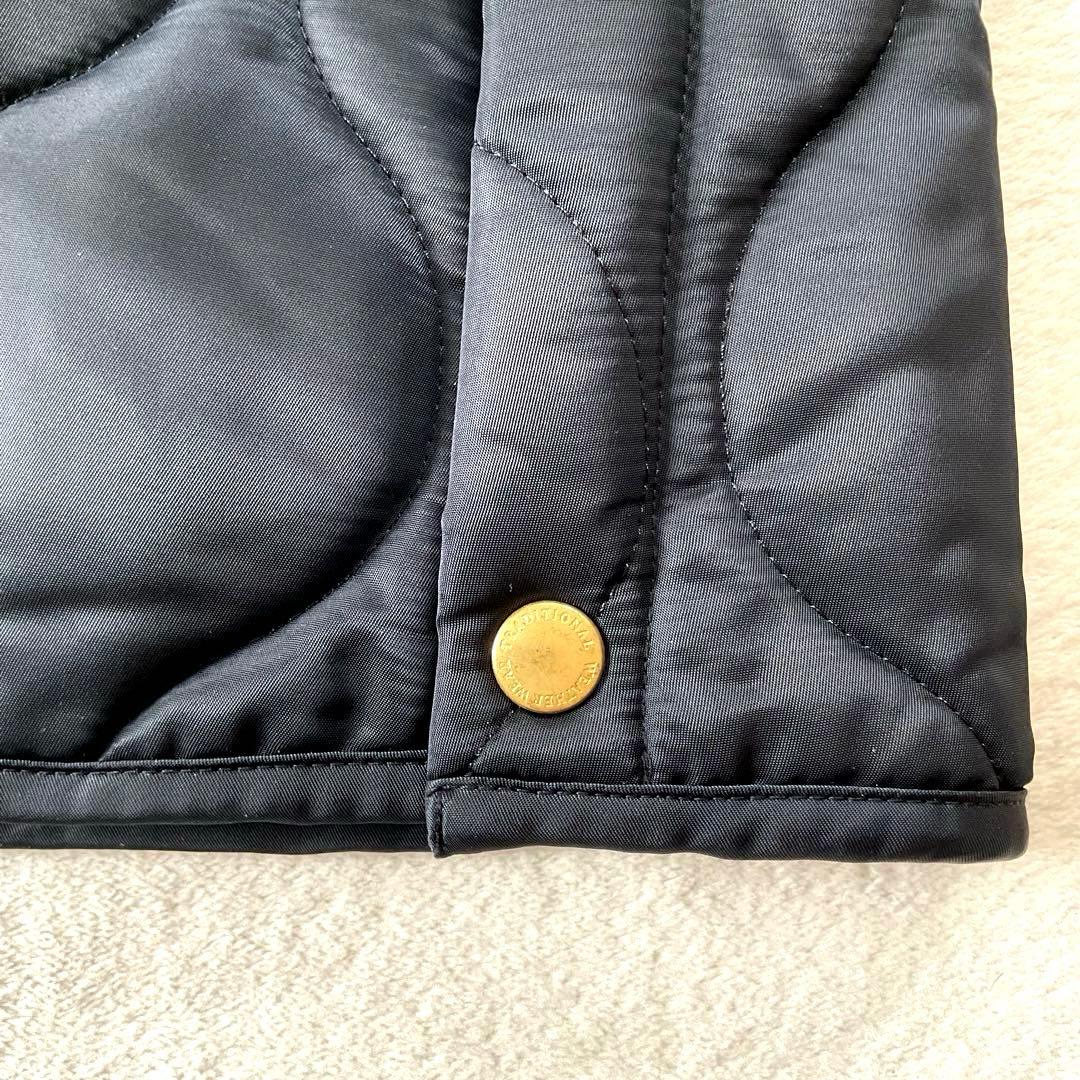 Traditional Weatherwear ノーカラー キルティングコート