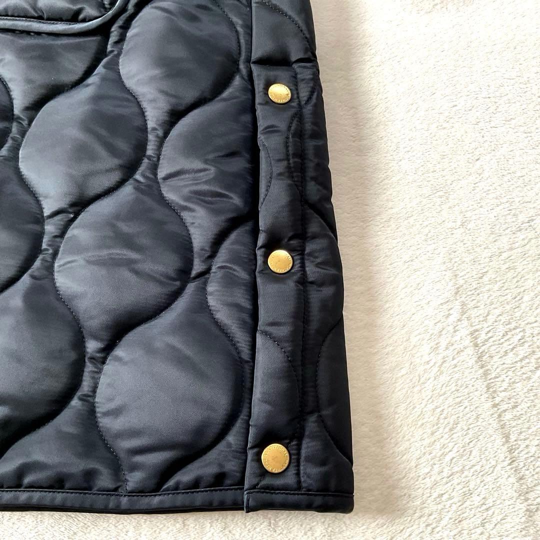 Traditional Weatherwear ノーカラー キルティングコート