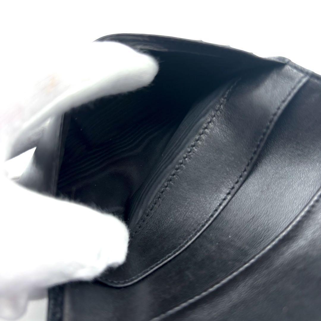 最終価格【極美品✨】シャネル 財布 ココステッチ デカココ キャビア 三つ折