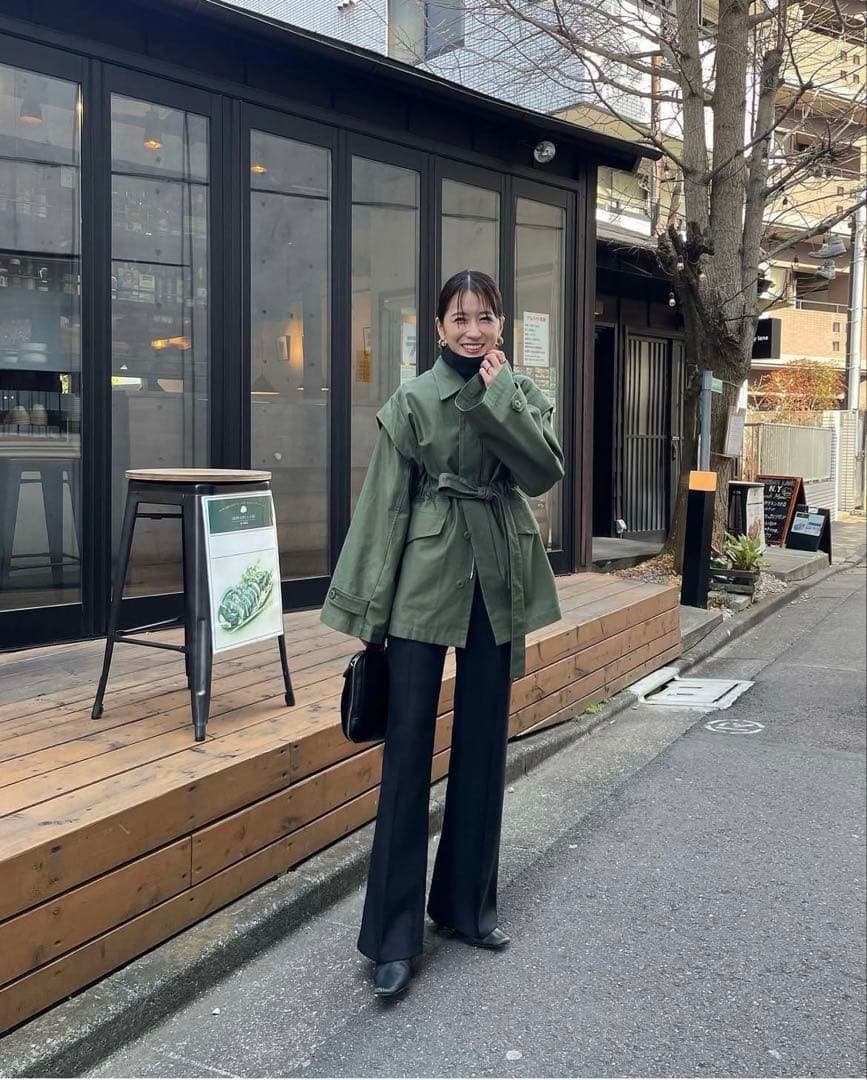 2WAY MILITARY JACKET カーキ 2サイズ k410