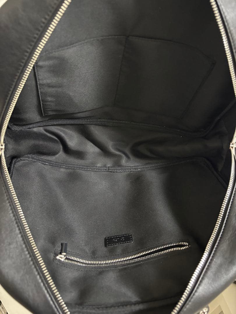 美品 anuke Ecoleather Boston Bagブラック アンヌーク