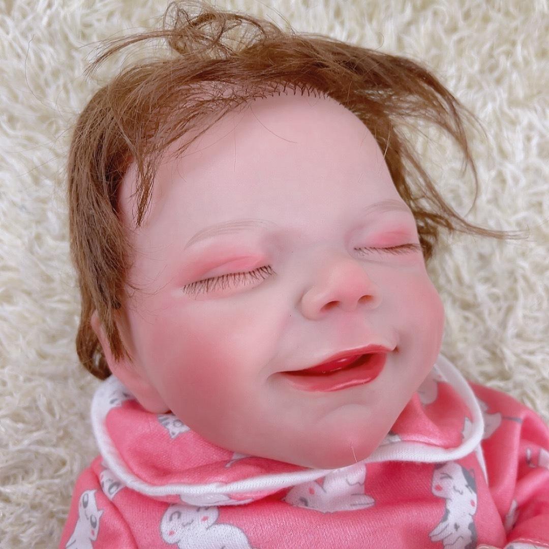 女の子♡リボーンドール 赤ちゃん人形 48cm 新生児 洋服付き 睡眠 リアル