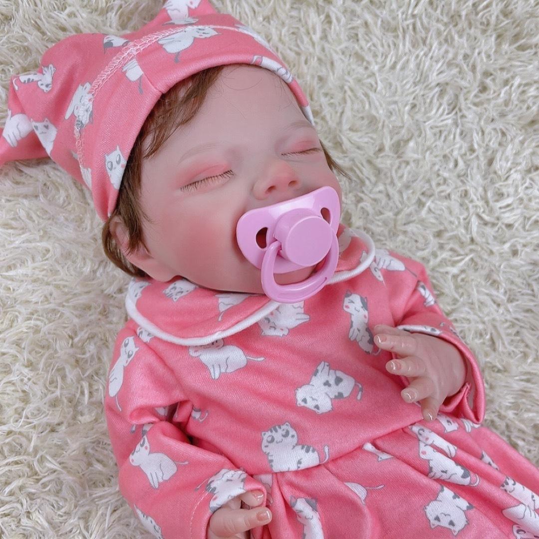 女の子♡リボーンドール 赤ちゃん人形 48cm 新生児 洋服付き 睡眠 リアル