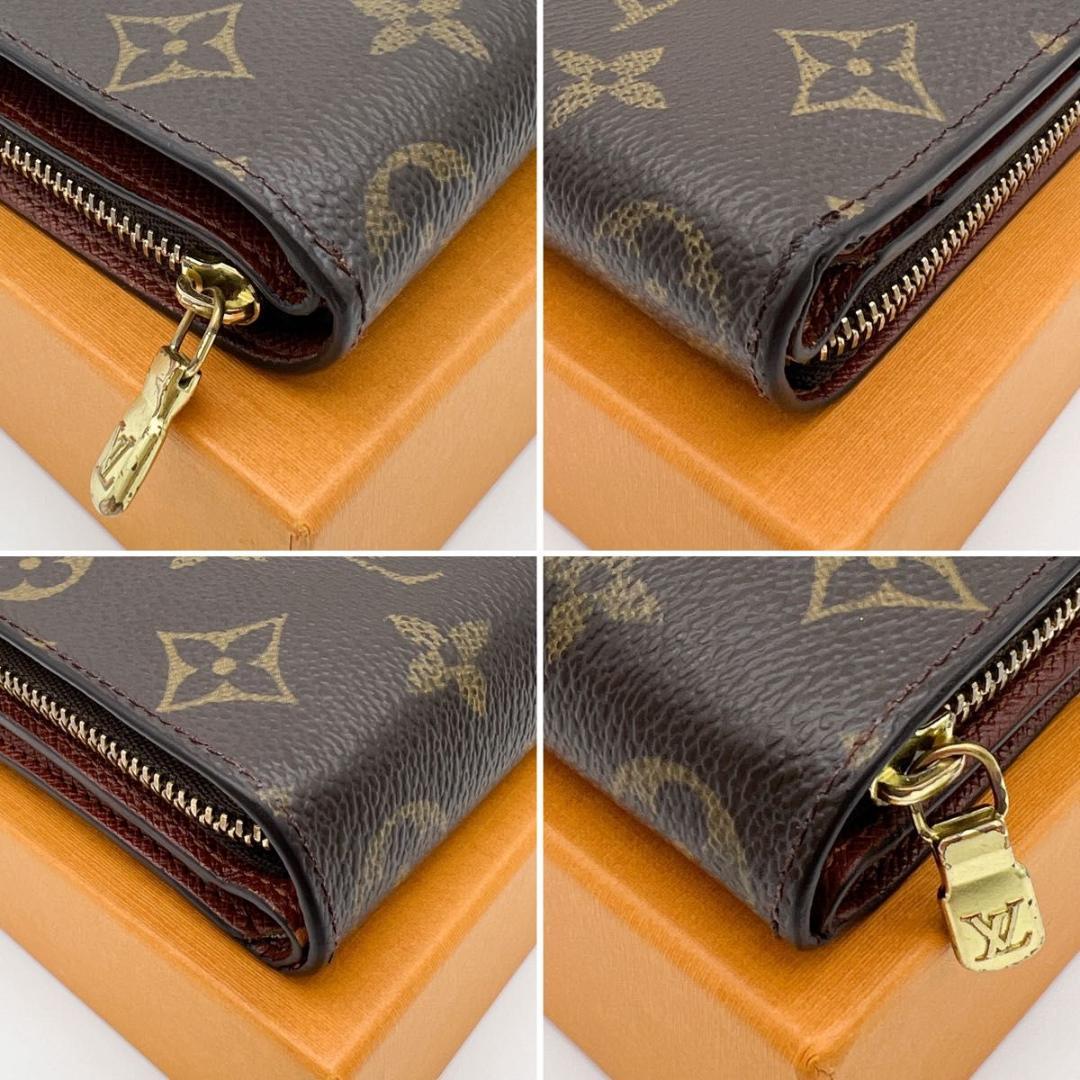 【美品】ヴィトン モノグラム コンパクトジップ 二つ折り 財布 M61667