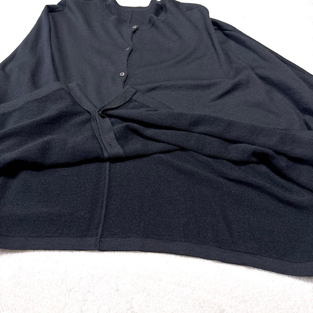 美品☆ BEARDSLEY シルク ウール ドルマンニットカーディガン ビック