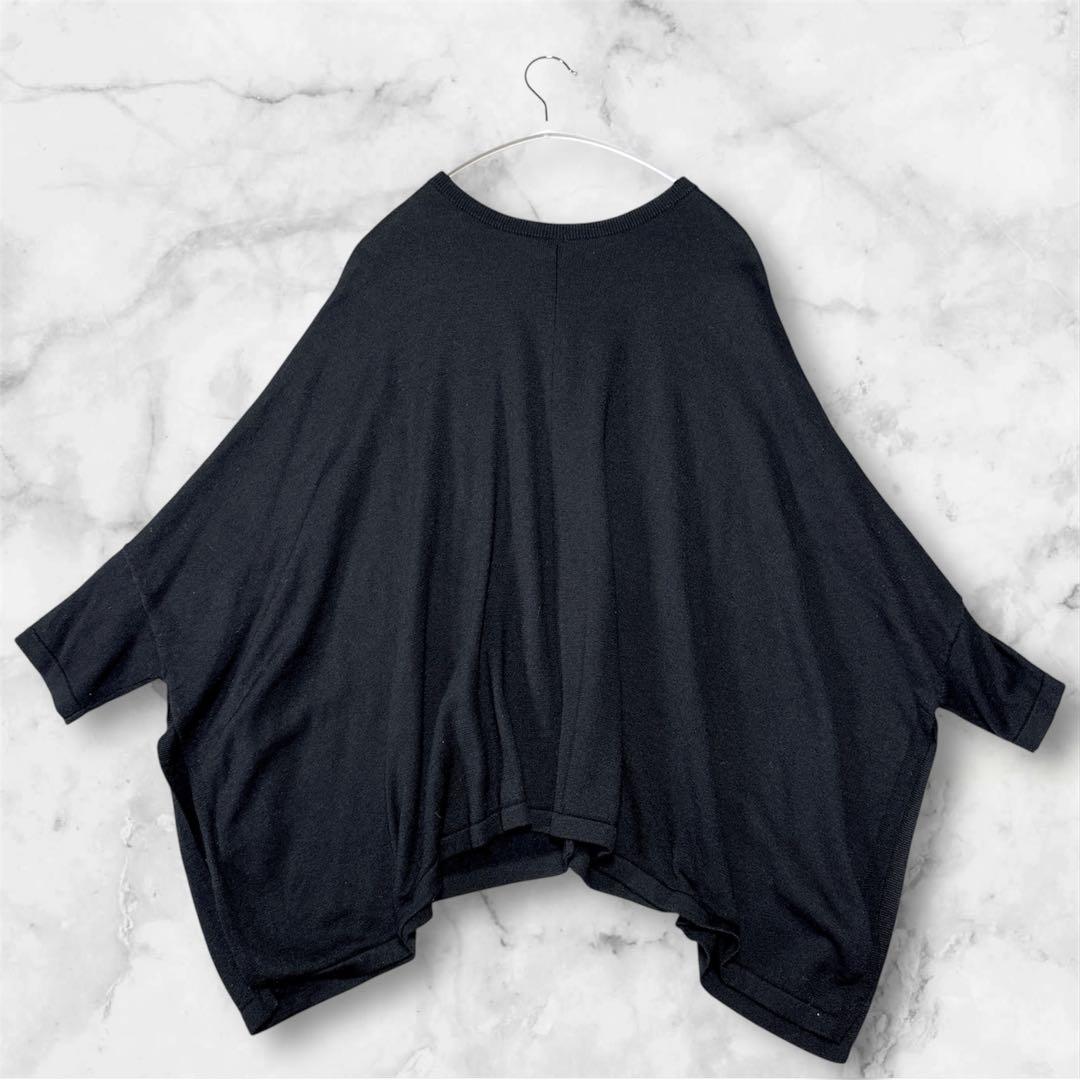 美品☆ BEARDSLEY シルク ウール ドルマンニットカーディガン ビック