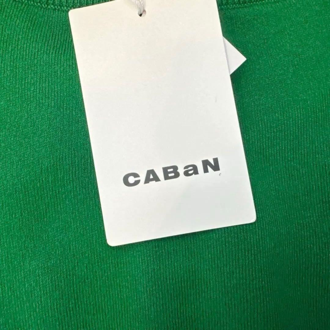 CABaN カーディガン (コットンカシミヤ)グリーンXS